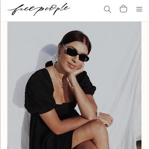 FREE PEOPLE violet dress black